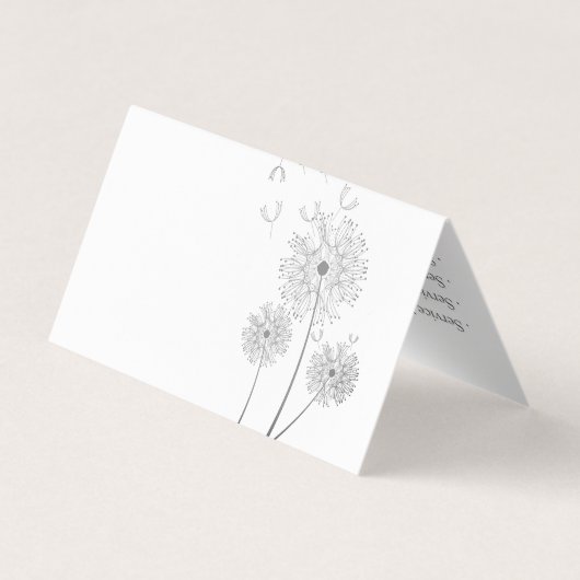 真珠又は助産師図解入りの、写真付きのの花 名刺 (裏面)