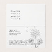 真珠又は助産師図解入りの、写真付きのの花 名刺 (内部フラット)