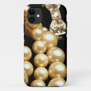 真珠及びダイヤモンドiPhone5の穹窖 iPhone 11 ケース