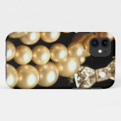 真珠及びダイヤモンドiPhone5の穹窖 Case-Mate iPhoneケース (裏面(横))