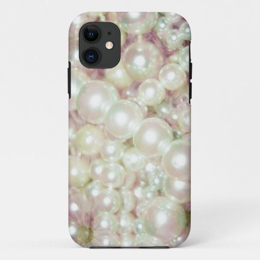 真珠及びピンクデイジー Case-Mate iPhoneケース (裏面)