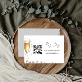 真珠及びプロセッコブライダルシャワー原簿 エンクロージャーカード