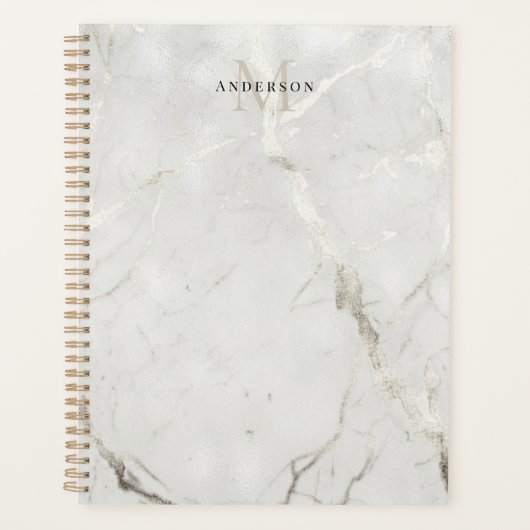 真珠大理石ダブルモノグラム プランナー手帳 (正面)