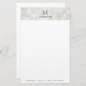 真珠大理石男らしモノグラム 便箋 (正面/裏面)