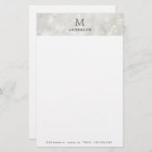 真珠大理石男らしモノグラム 便箋 (正面/裏面)