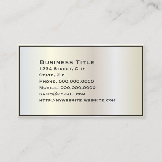 真珠定勾配企業の名刺 名刺 (裏面)