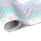 真珠層装飾の水瓶座シンボル ラッピングペーパー (ロールコーナー)