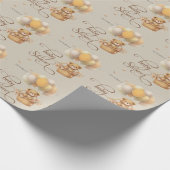 真珠待機赤ちゃんシャワーラッピング紙 ラッピングペーパー (角)