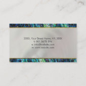 真珠母のアワビおよび金ゴールドChoku Rei 名刺 (裏面)