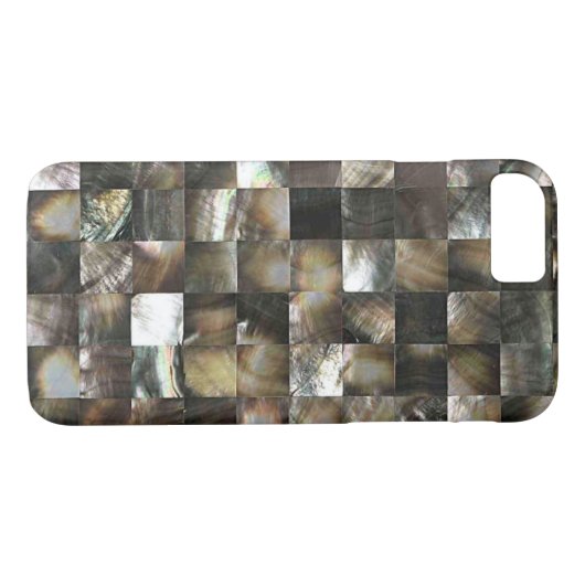 真珠母のタイルパターン Case-Mate iPhoneケース (裏面(横))