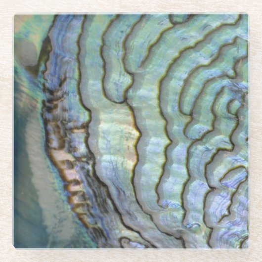 真珠母 ガラスコースター (正面)