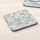 真珠母。 コースター (左側)