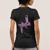 、真珠母-ロゴの2 fer T拭いて下さい Tシャツ (裏面)