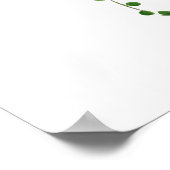 真珠水色の緑の文字列2020 ポスター (角)