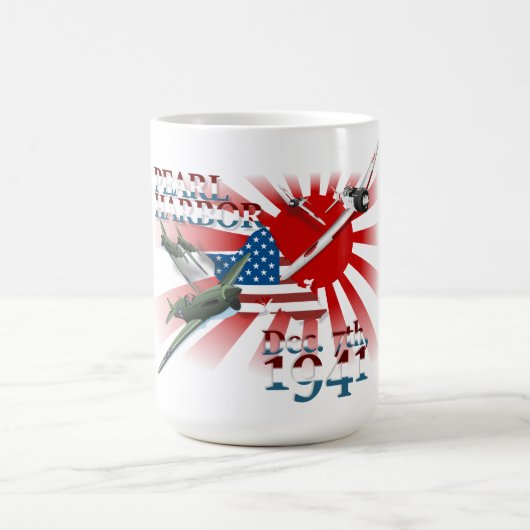 真珠湾 1941年12月7日 コーヒーマグカップ (中央)