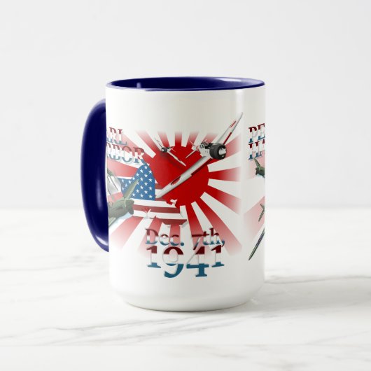 真珠湾 1941年12月7日 マグカップ (正面左)