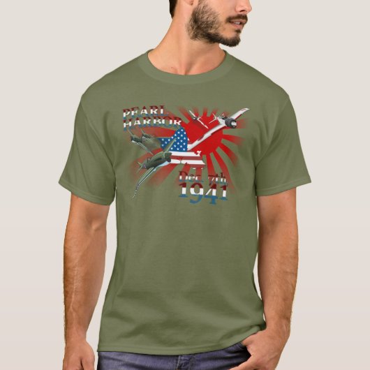 真珠湾 1941年12月7日 Tシャツ (正面)