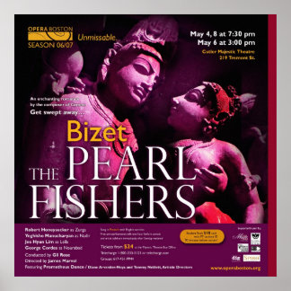 真珠漁師のポスター ポスター