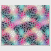 真珠状離れの渦巻き ラッピングペーパー (フラット)