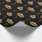 真珠王室のと宝石の冠パーソナライズされた飾 ラッピングペーパー (角)