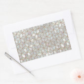 真珠瓦の母 長方形シール (封筒)