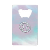 真珠癌の母の〔占星術の〕十二宮図シンボルDecor クレジットカード栓抜き (正面)