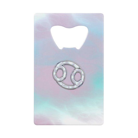 真珠癌の母の〔占星術の〕十二宮図シンボルDecor クレジットカード栓抜き (正面)