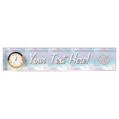 真珠癌の母の〔占星術の〕十二宮図シンボルDecor デスクネームプレート (正面)