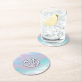 真珠癌の母の〔占星術の〕十二宮図シンボルDecor ラウンドペーパーコースター (インサイチュ)