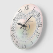 真珠結婚30周年記念伝統的号 ラージ壁時計 (傾斜)