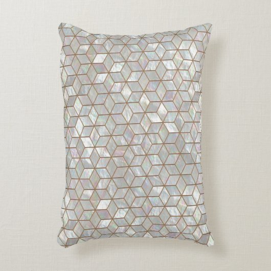 真珠色のタイル アクセントクッション (正面(垂直))