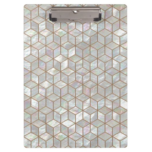 真珠色のタイル クリップボード (正面)