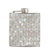 真珠色のタイル フラスク (正面)