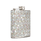 真珠色のタイル フラスク (右)