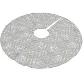 真珠色のタイル ブラッシュドポリエステルツリースカート (アングル)