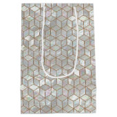 真珠色のタイル ミディアムペーパーバッグ (裏面)