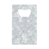 真珠色のモザイク クレジットカード栓抜き (裏面)