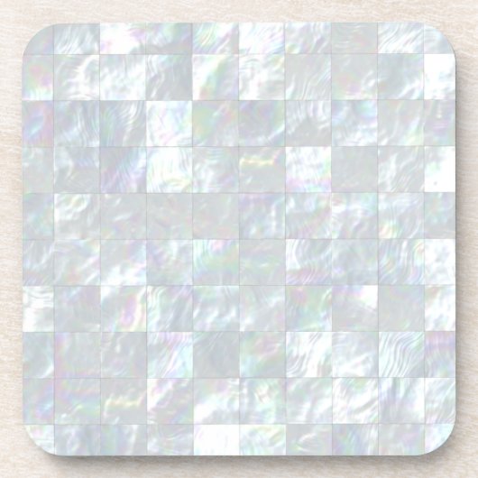 真珠色のモザイク コースター (正面)