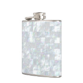 真珠色のモザイク フラスク (左)