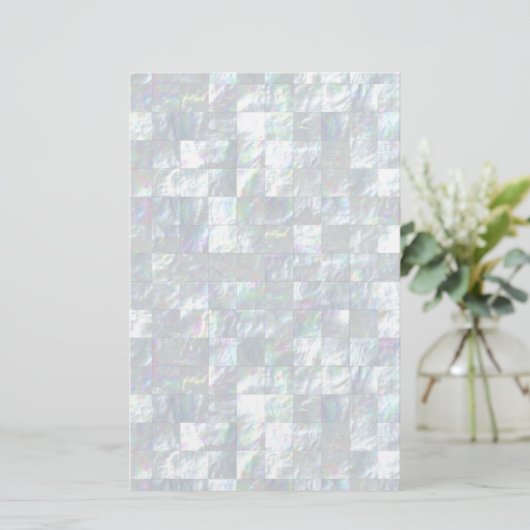 真珠色のモザイク 便箋 (スタンド正面)