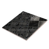 真珠色の大きい(6" X 6")陶磁器の写真のタイル タイル (側面)