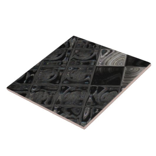 真珠色の大きい(6" X 6")陶磁器の写真のタイル タイル (側面)