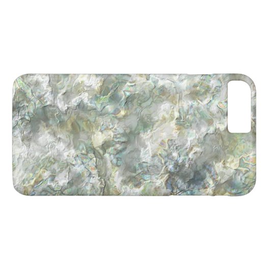 真珠色の白の渦巻 Case-Mate iPhoneケース (裏面(横))