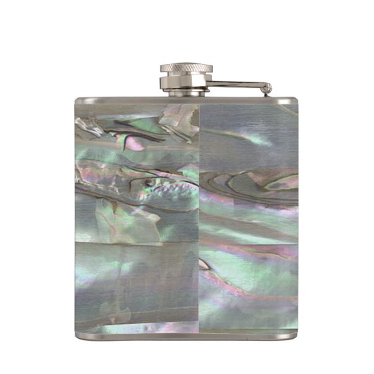 真珠色の赤いアワビによって印刷されるスキットル フラスク (裏面)