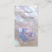真珠虹色の牡丹 名刺 (正面)