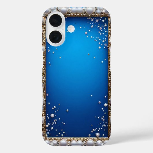 真珠装飾フレーム Case-Mate iPhoneケース (裏面)