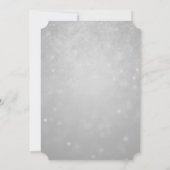 真珠装飾付き結婚式招待状カード 招待状 (裏面)