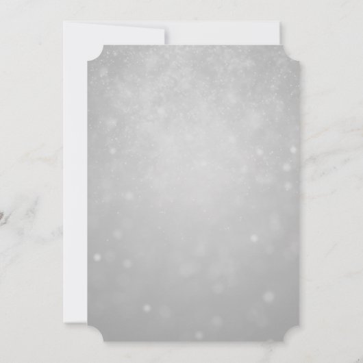 真珠装飾付き結婚式招待状カード 招待状 (裏面)