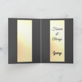 真珠記念日の妻の挨拶 カード (内部)