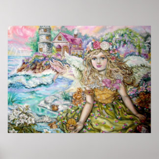 真珠貝の天使。 ポスター